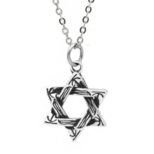 custom silver jewelry 925 sterling necklaces jewelry,men women silver Star of David necklace pendants Hexagram gift for lover